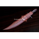 Hand-Forged Bowie Knife, Coffin Handle