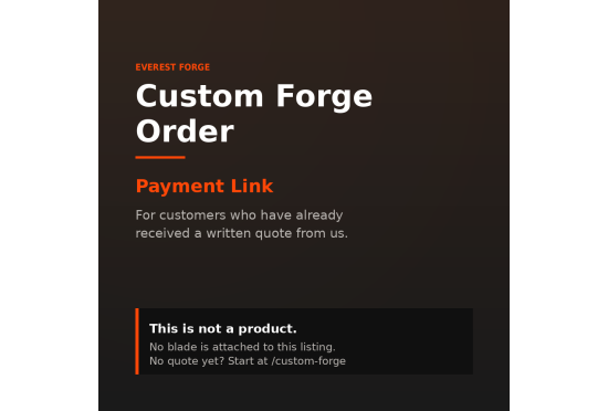 Custom forged Paid by Link