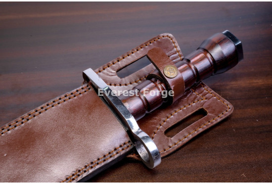 Hand-Forged Bayonet Fighting Knife, Fullered Blade