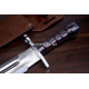 Hand-Forged Bayonet Fighting Knife, Fullered Blade