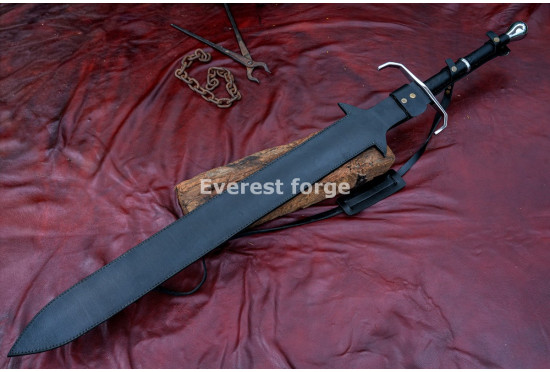 Custom Ice-Inspired Greatsword – Hand-Forged Full-Tang Two-Handed Blade