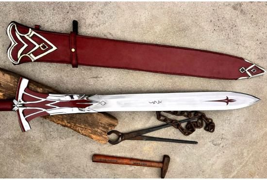 Hand-Forged Clarent Sword Replica – Mordred's Blade from the Fate Series (Unofficial Tribute)