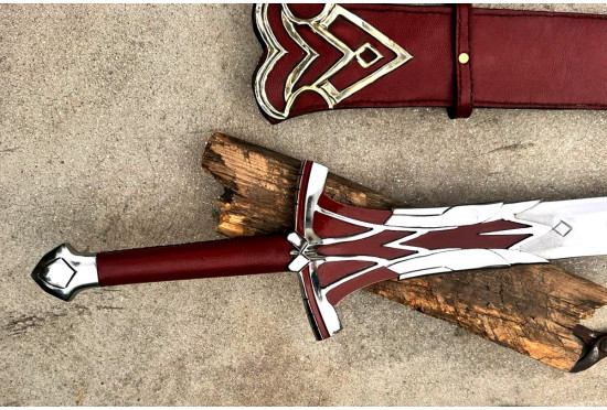 Hand-Forged Clarent Sword Replica – Mordred's Blade from the Fate Series (Unofficial Tribute)
