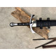 Hand-Forged Fantasy Short Sword — "Horn of Gondor"