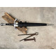 Hand-Forged Fantasy Short Sword — "Horn of Gondor"