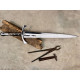 Hand-Forged Fantasy Short Sword — "Horn of Gondor"