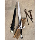 Hand-Forged Fantasy Short Sword — "Horn of Gondor"