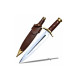 Brass Guard Rosewood Dagger – 12 Inch Hand-Forged Dagger