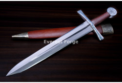 Hand-Forged Medieval Quillon Dagger, Knotwork Pommel