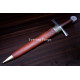 Hand-Forged Medieval Quillon Dagger, Knotwork Pommel