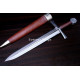 Hand-Forged Medieval Quillon Dagger, Knotwork Pommel