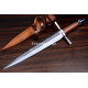 Hand-Forged Medieval Quillon Dagger, Barrel Pommel