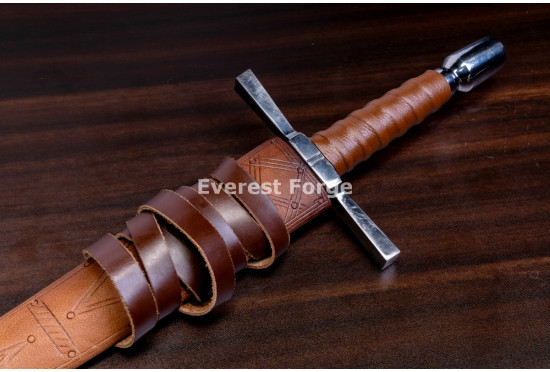 Hand-Forged Medieval Quillon Dagger, Barrel Pommel