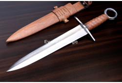 Hand-Forged Quillon Dagger, Ring Pommel