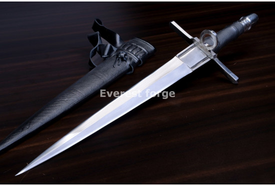 Hand-Forged Parrying Dagger, Side Ring Guard