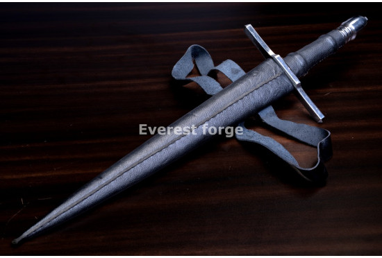Hand-Forged Parrying Dagger, Side Ring Guard