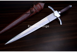 Hand-Forged Quillon Dagger, Broad Blade