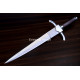 Hand-Forged Quillon Dagger, Broad Blade