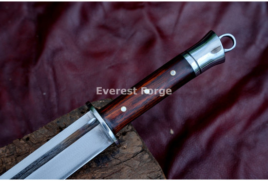 Hand-Forged Chinese Dao Saber – Full-Tang 5160 Curved Single-Edged Blade