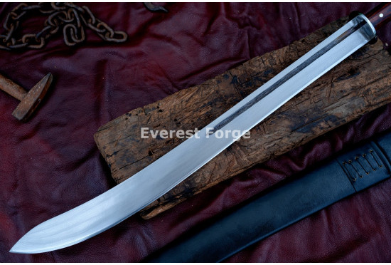 Hand-Forged Chinese Dao Saber – Full-Tang 5160 Curved Single-Edged Blade