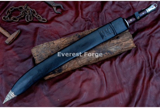 Hand-Forged Chinese Dao Saber – Full-Tang 5160 Curved Single-Edged Blade