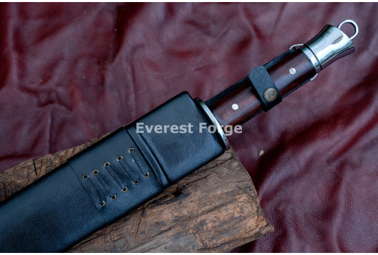 Hand-Forged Chinese Dao Saber – Full-Tang 5160 Curved Single-Edged Blade