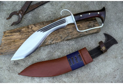 D-Guard Khukuri Machete – 12-Inch Heavy Duty Hand-Forged Kukri