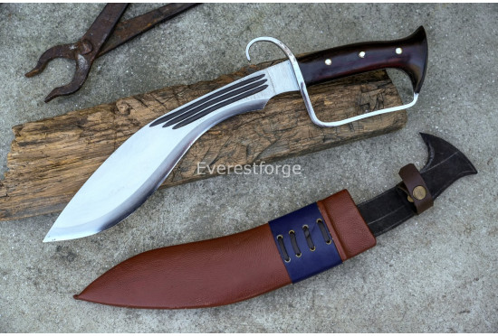 D-Guard Khukuri Machete – 12-Inch Heavy Duty Hand-Forged Kukri
