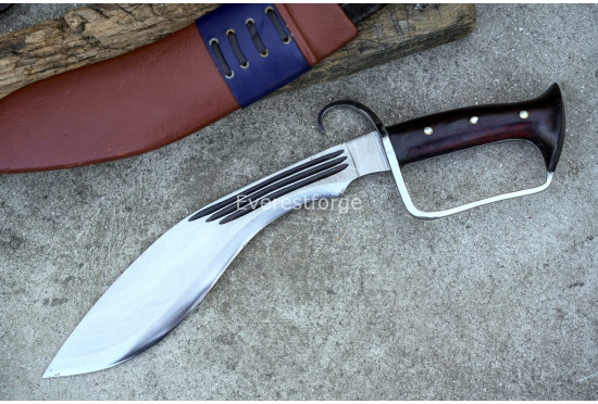 D-Guard Khukuri Machete – 12-Inch Heavy Duty Hand-Forged Kukri