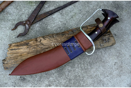 D-Guard Khukuri Machete – 12-Inch Heavy Duty Hand-Forged Kukri