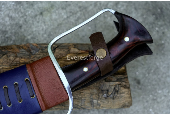 D-Guard Khukuri Machete – 12-Inch Heavy Duty Hand-Forged Kukri