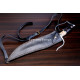 Hand-Forged D-Guard Kukri Knife, Sawback Spine