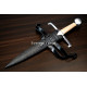 Hand-Forged Quillon Dagger, Disc Pommel