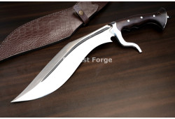 Hand-Forged Guarded Kukri, Swept Quillon