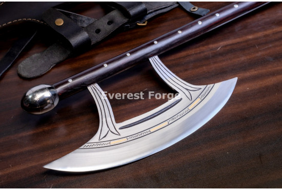 Hand-Forged Dane Axe, Engraved Head