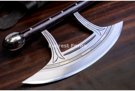 Hand-Forged Dane Axe, Engraved Head