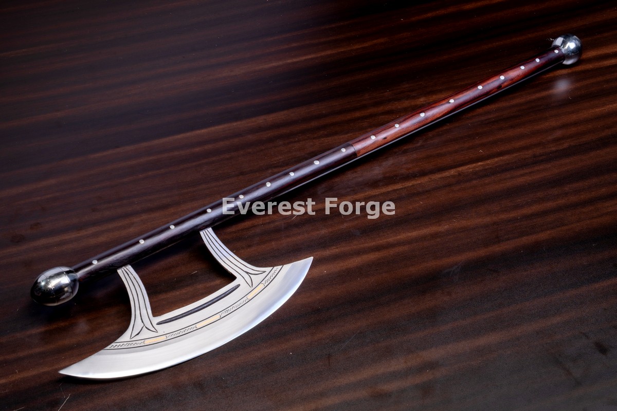 Hand-Forged Dane Axe, Engraved Head | Everest Forge