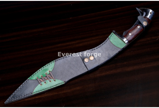 Hand-Forged Fantasy Kukri Knife, Sawback Spine
