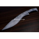 Hand-Forged Fantasy Kukri Knife, Sawback Spine