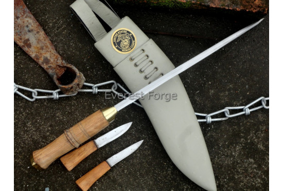 Official Gurkha Issue khukuri with USMC Logo 