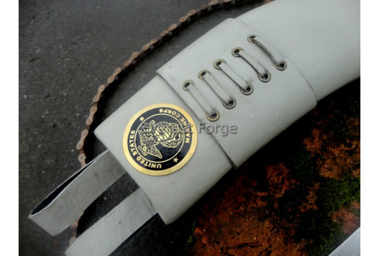 Official Gurkha Issue khukuri with USMC Logo 