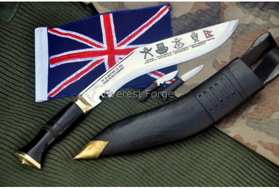 Khukuri with Regimental Insignia Engraving