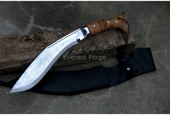 Flower-Etched Angkhola khukuri