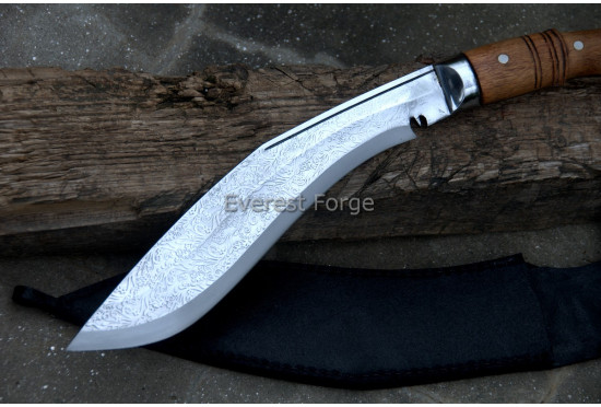 Flower-Etched Angkhola khukuri