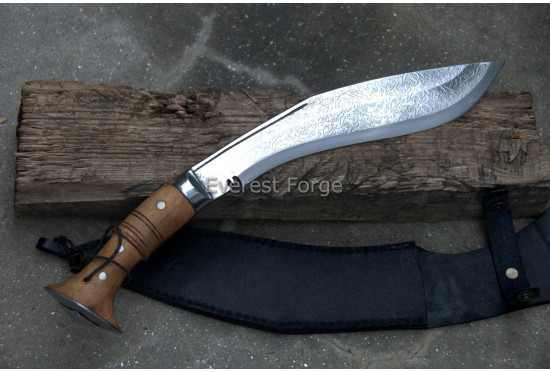Flower-Etched Angkhola khukuri