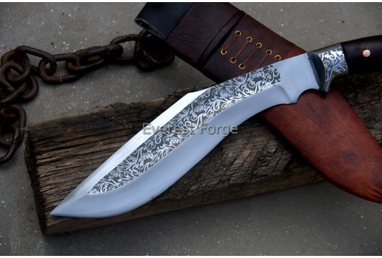 Compact Angkhola Kukri – Etched Edition