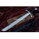 Hand-Forged Medieval Falchion Sword – Full-Tang 5160 Blade with Wheel Pommel
