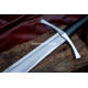 Hand-Forged Medieval Falchion Sword – Full-Tang 5160 Blade with Wheel Pommel