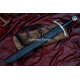 Hand-Forged Medieval Falchion Sword – Full-Tang 5160 Blade with Wheel Pommel