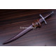 Hand-Forged Medieval Falchion Sword, Fluted Pommel